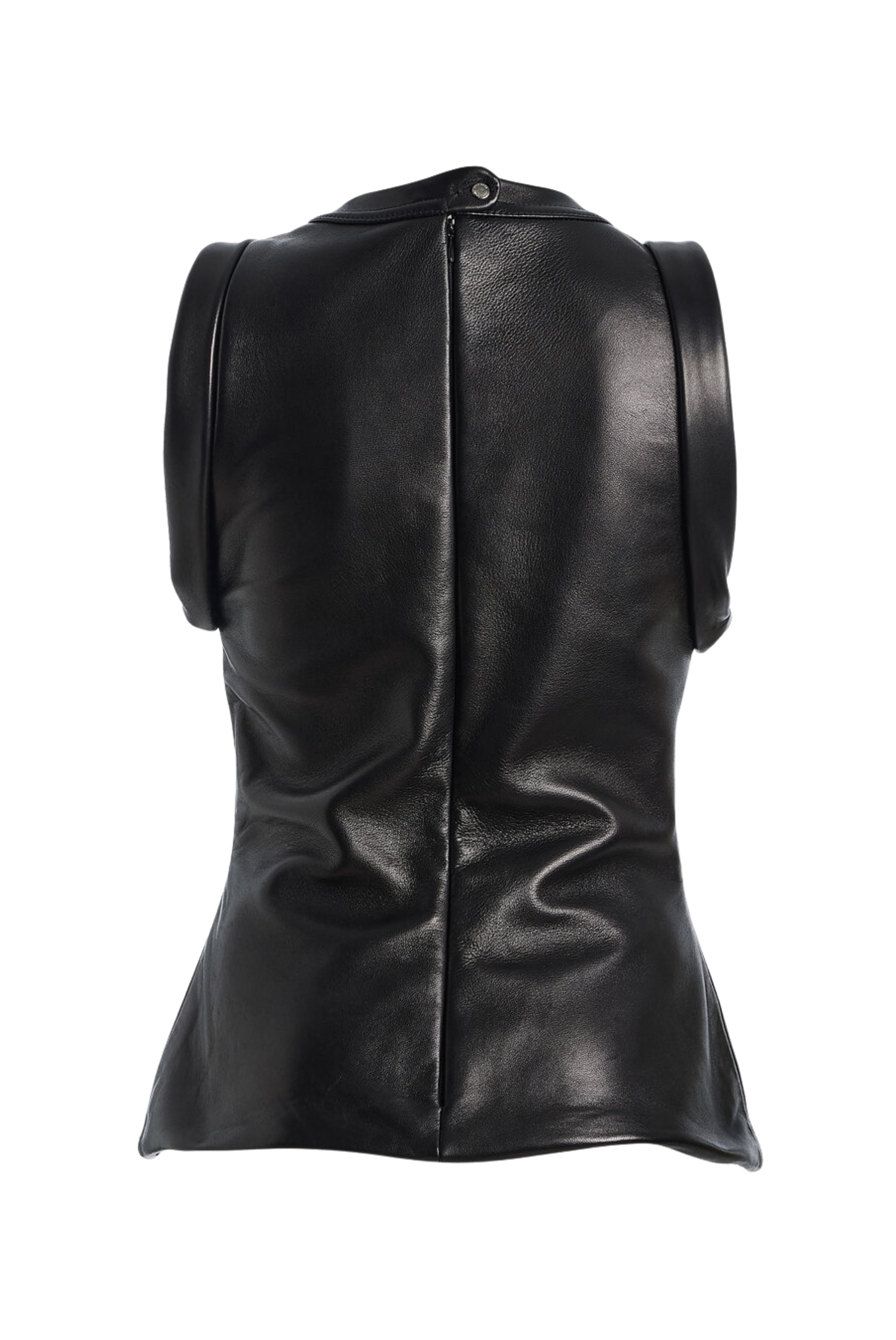 The Kit Sleeveless Leather Tank