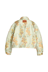 Hollyhock Jacquard Single Breasted Boxy Fit Jacket