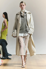 The Tillman Linen-Blend Trench Coat Almond