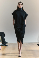 The Maddox Draped Tee Shirt Dress