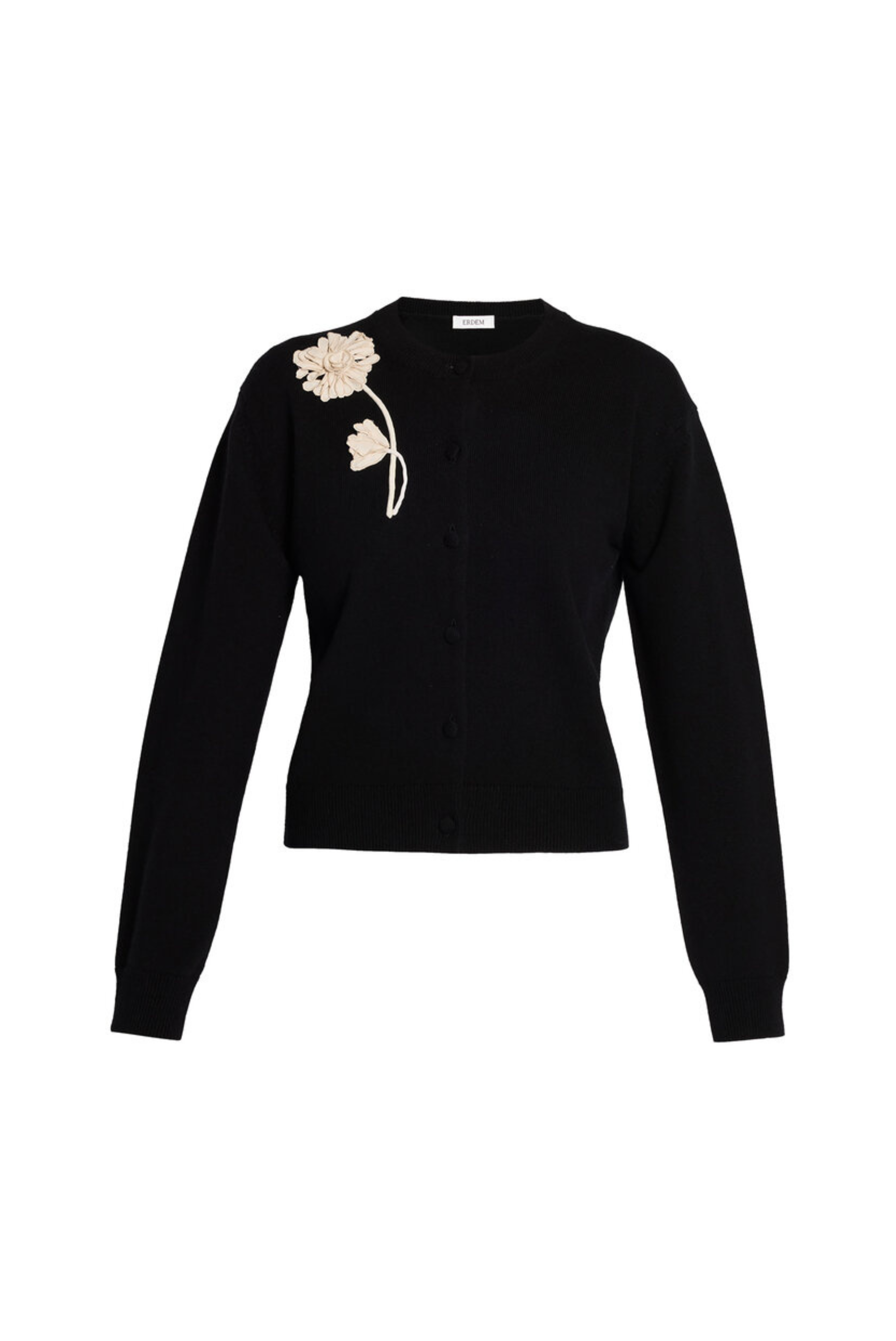 Embellished Merino Wool Cardigan