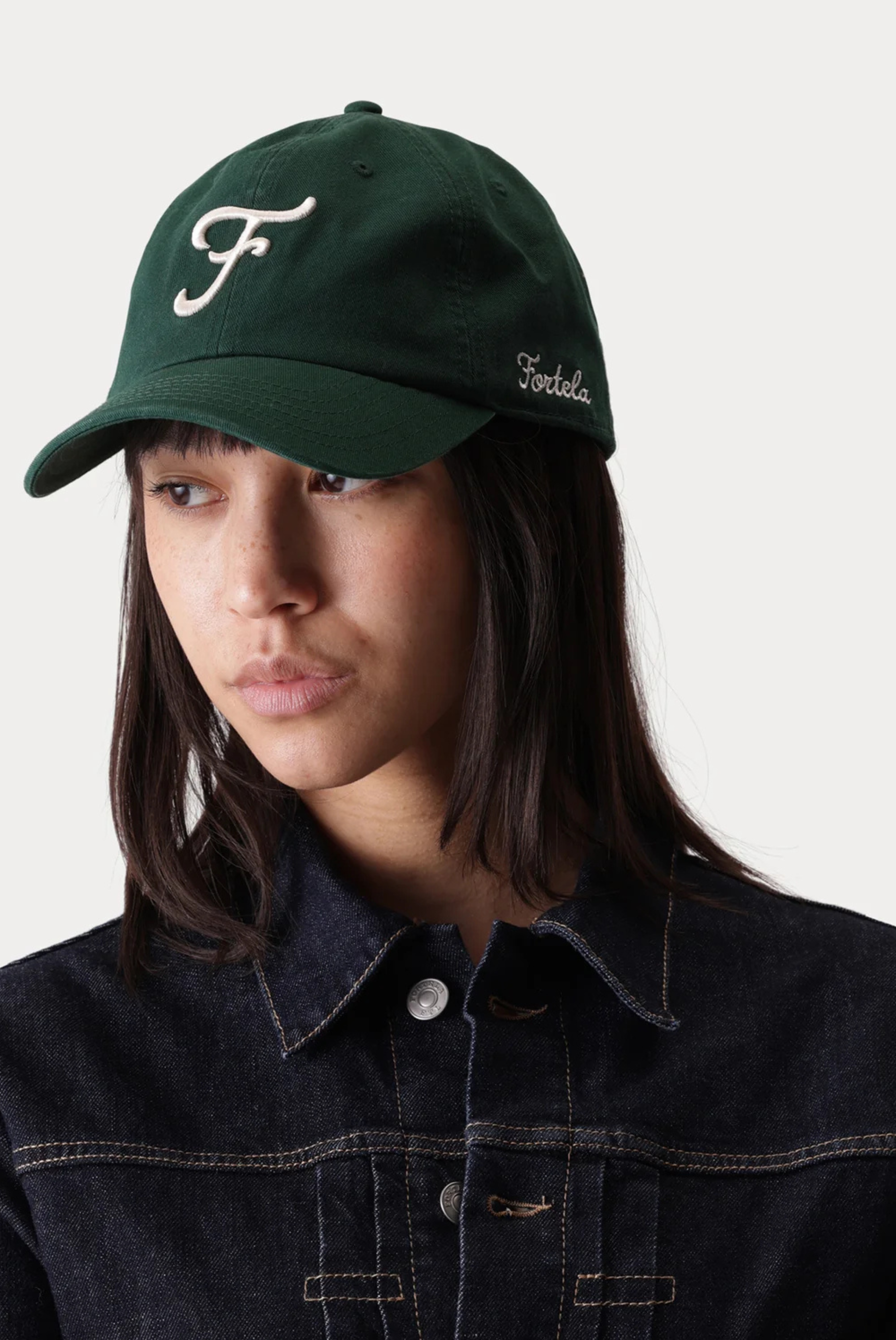Fortela Cap in Chino Cotton Green