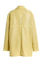 The Crawford Perforated Leather Coat