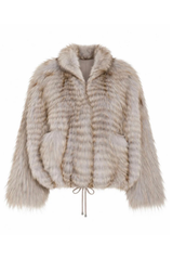 Giap Reversible Silver Fox Tricot Jacket