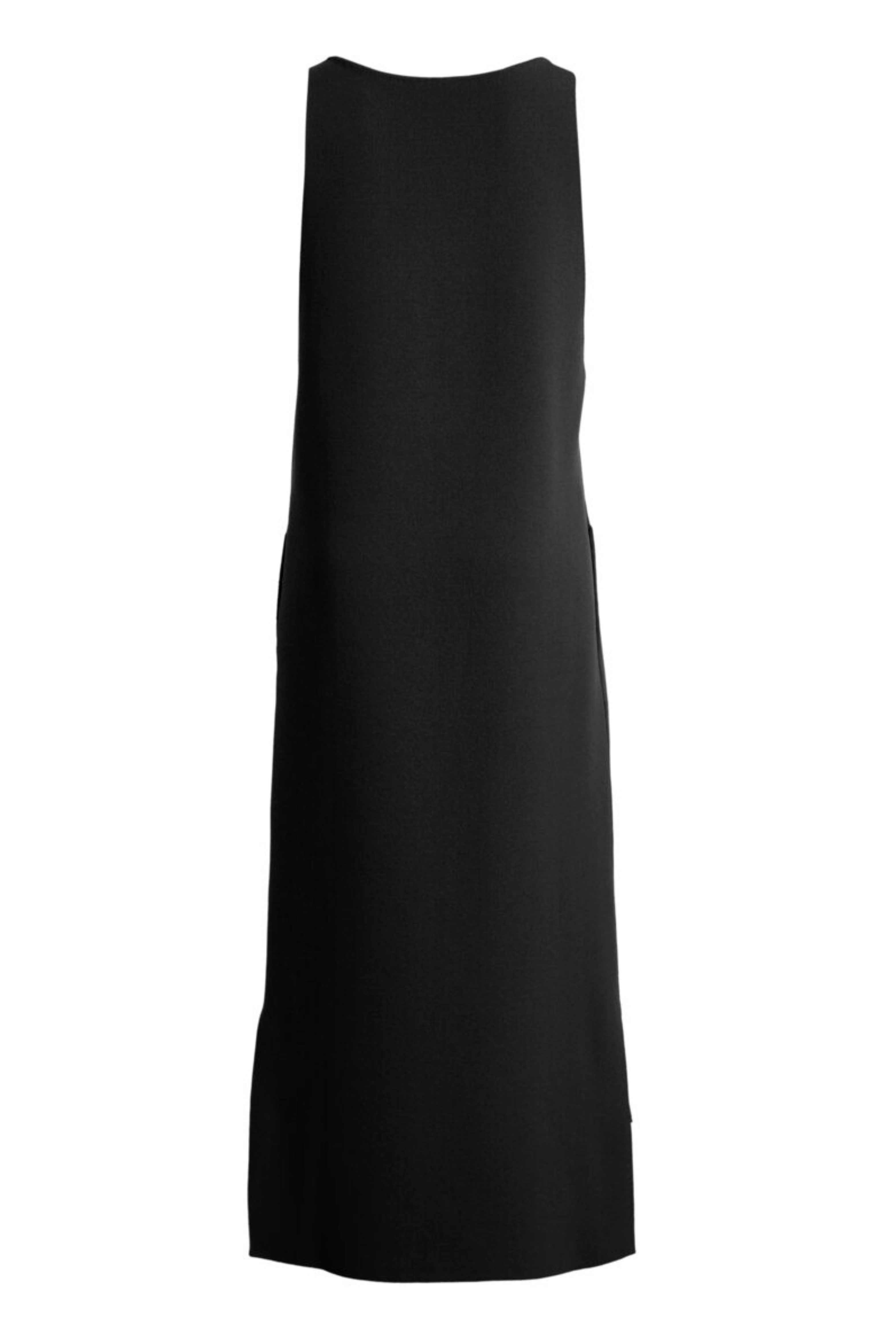 The Bettina Low Scoop Knit Dress Black
