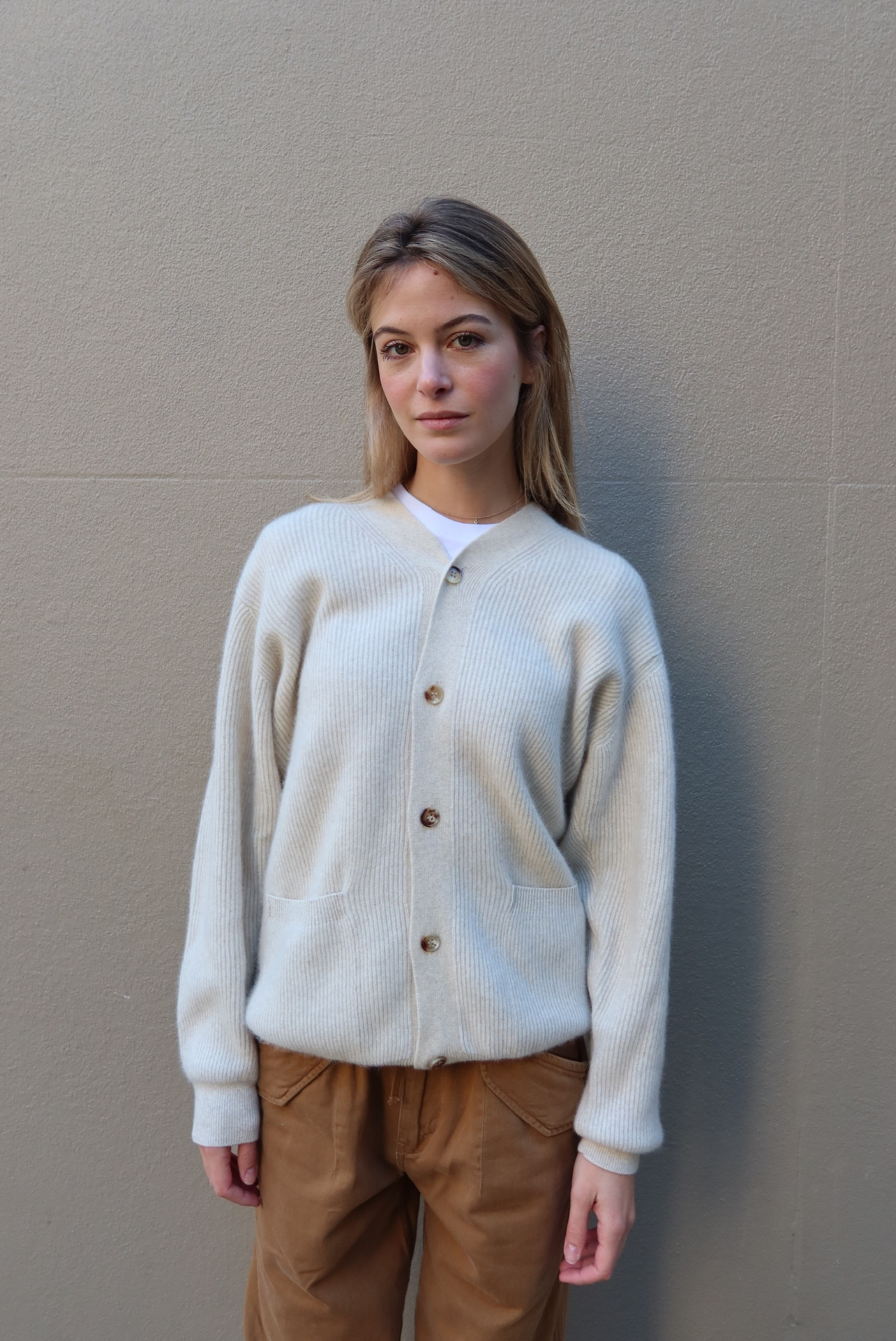 Cashmere Fox V Cardigan