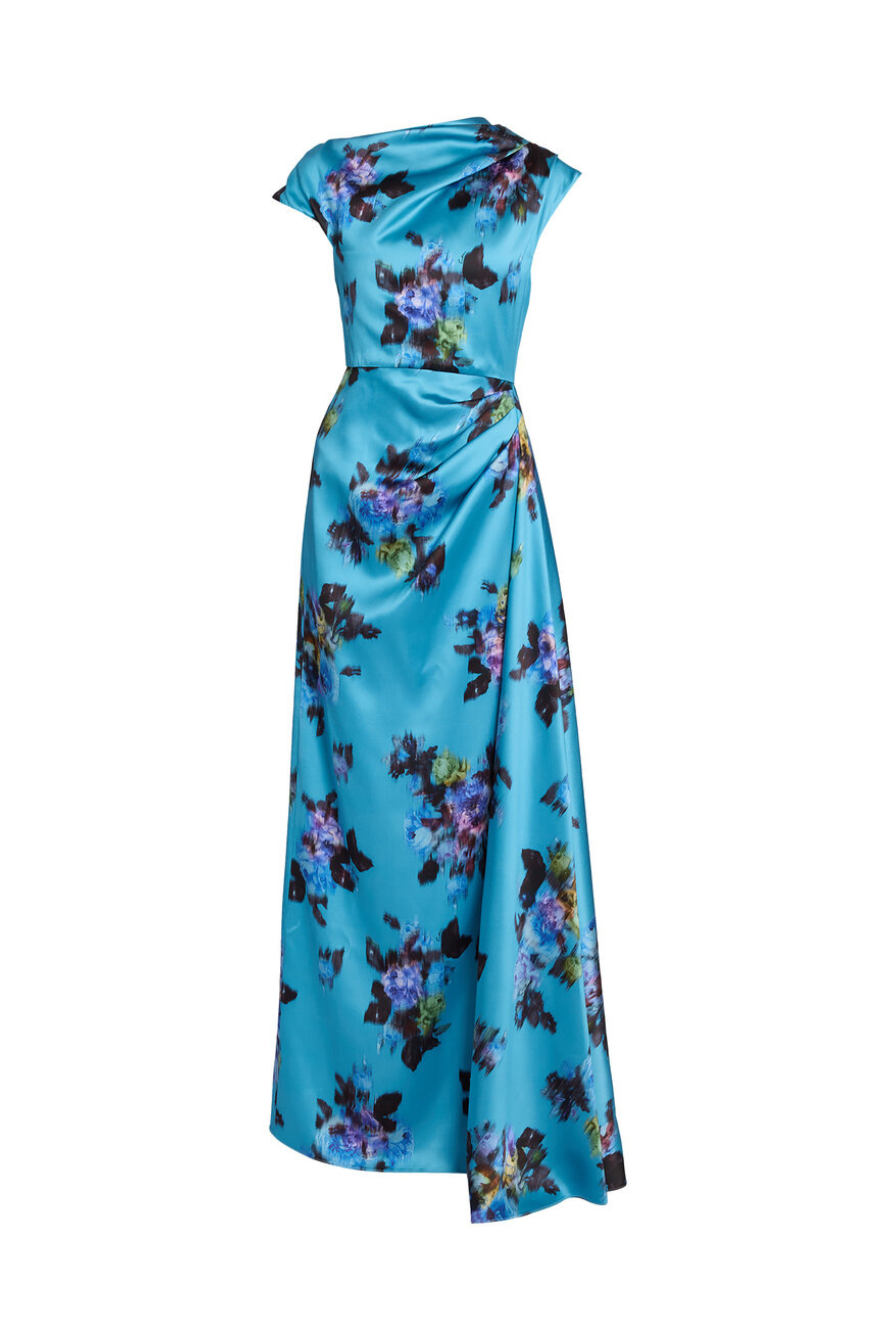 Floral Duchess Asymmetric Gown