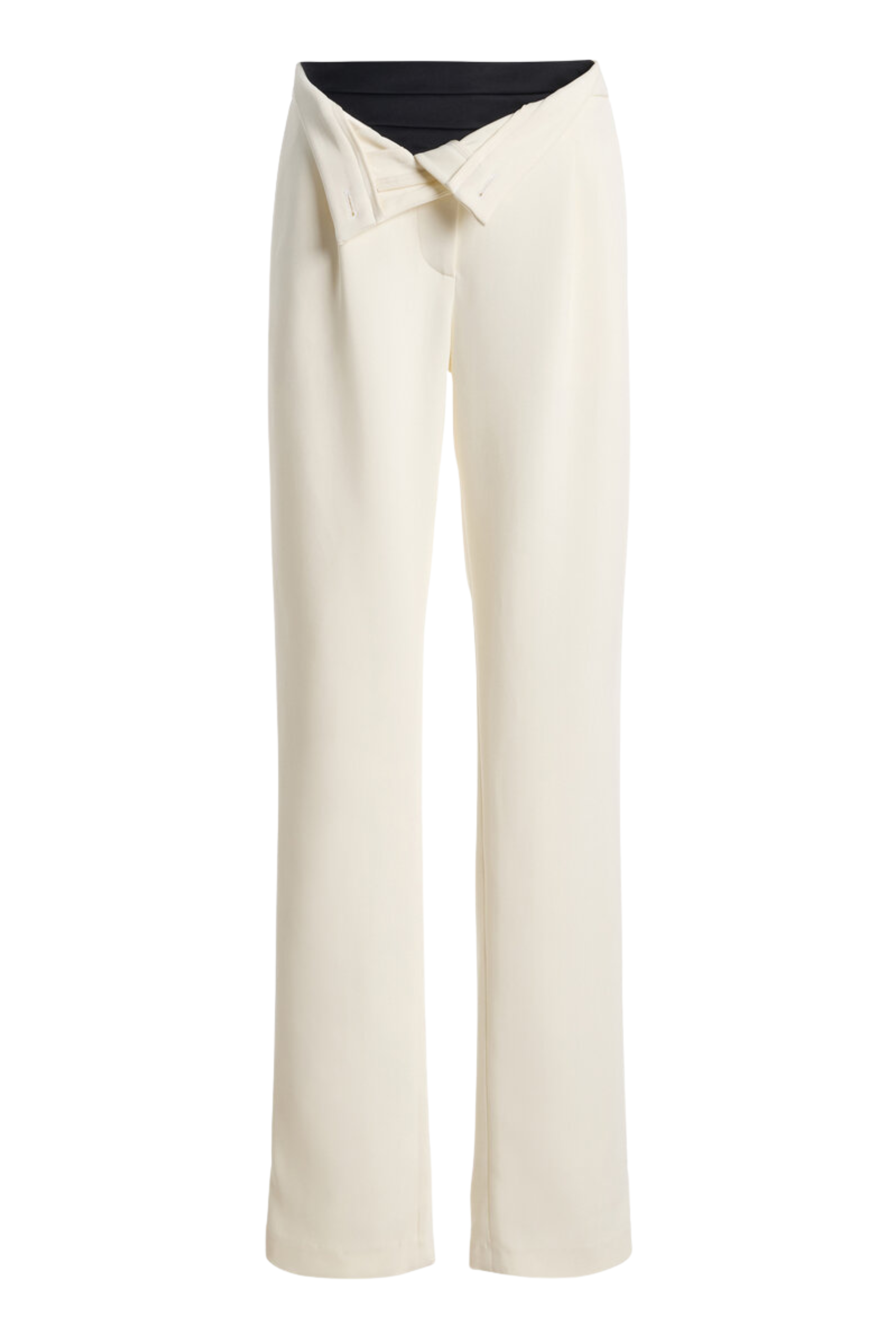 The Embry Tuxedo Pants Ivory/ Black