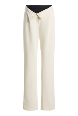 The Embry Tuxedo Pants Ivory/ Black