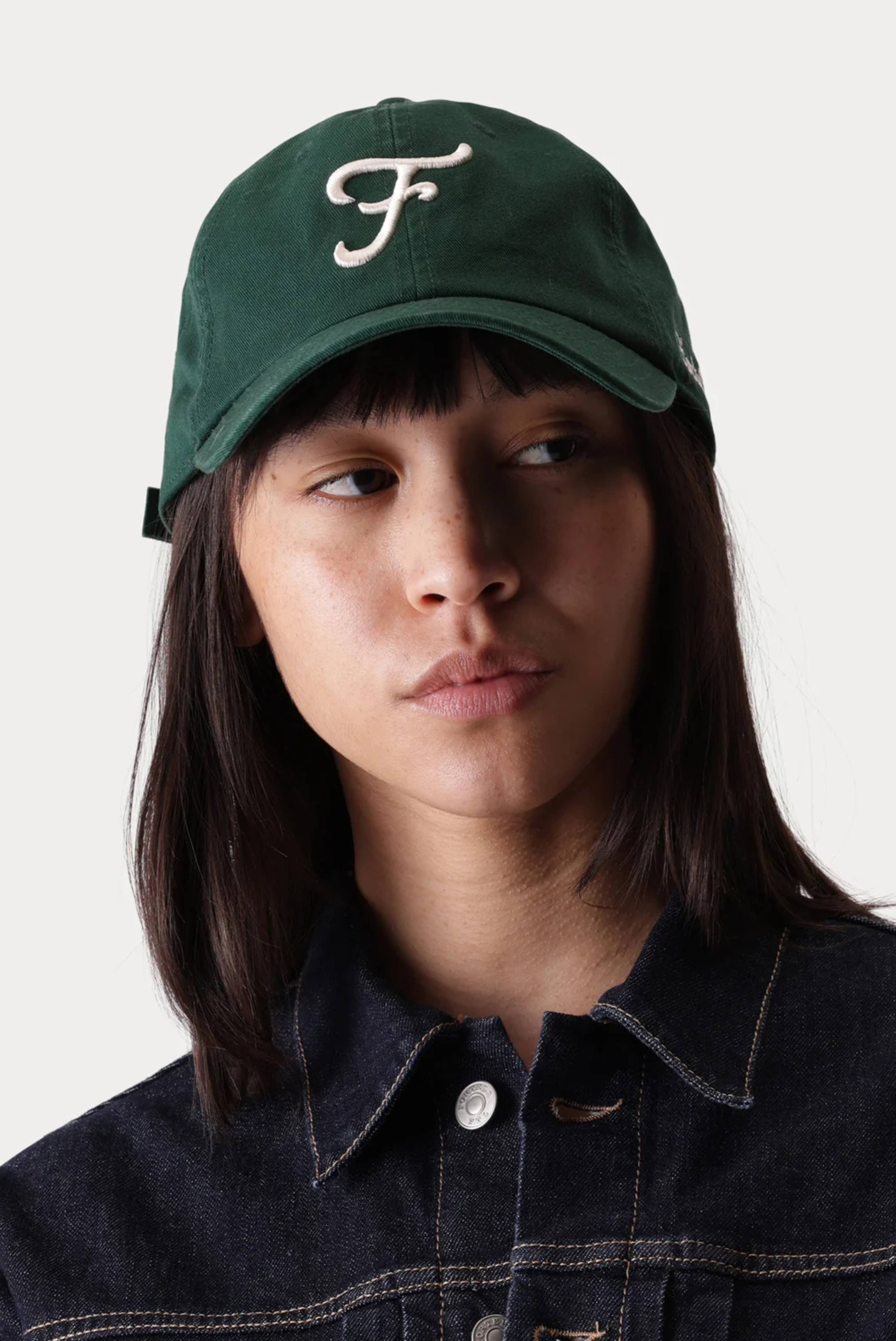Fortela Cap in Chino Cotton Green