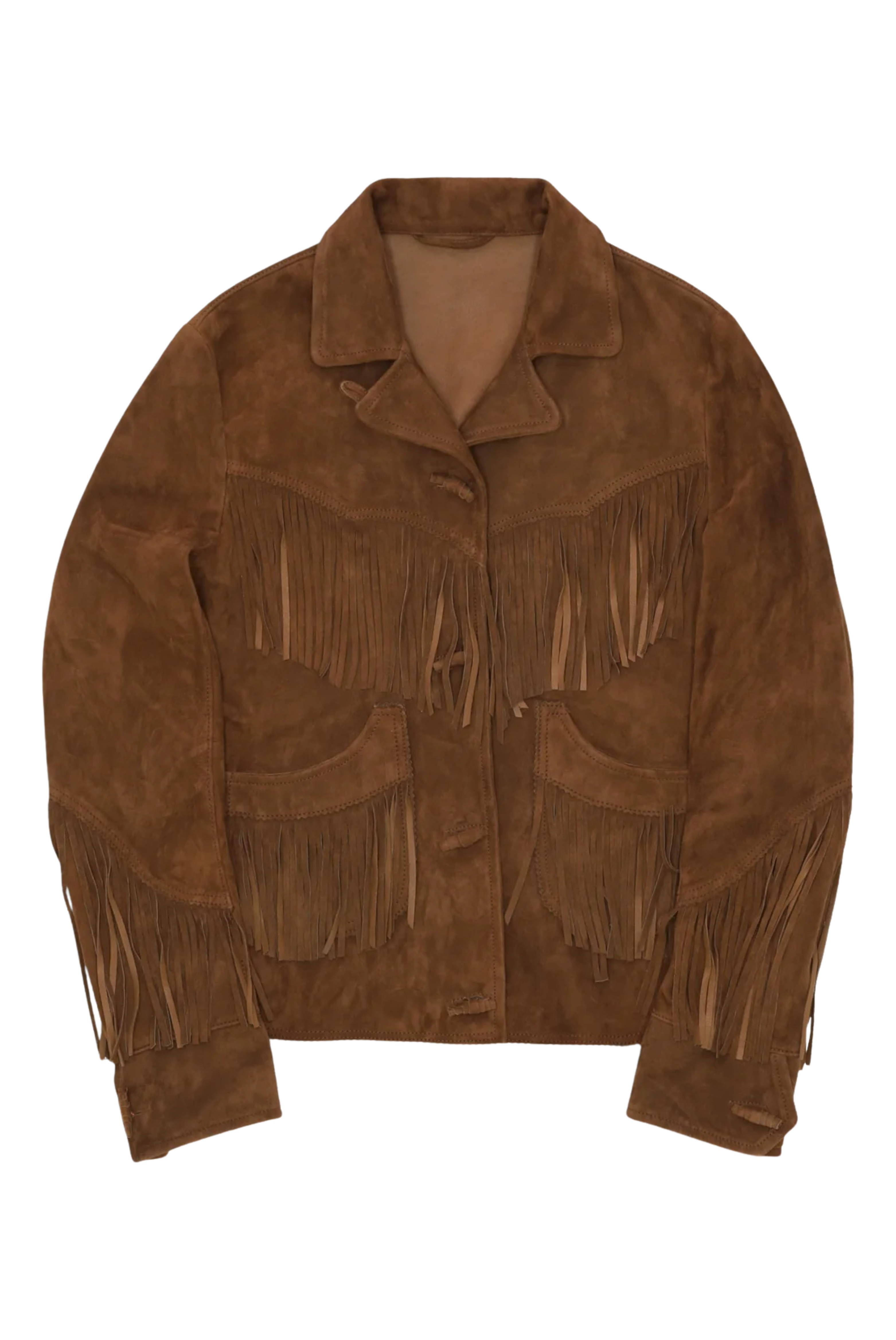 Deva Suede Jacket with Fringes