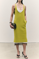The Bettina Low Scoop Knit Dress Citronelle