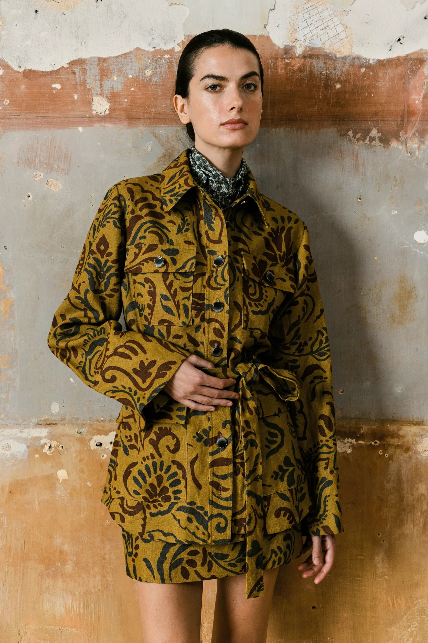 Augusta Safari Jacket Tobacco Ochre
