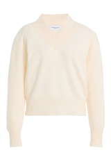 The Maris Lightweight Cashmere Sweater Cream