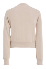 The Aubery Feather Weight Silk-Cotton Cardigan Light Khaki