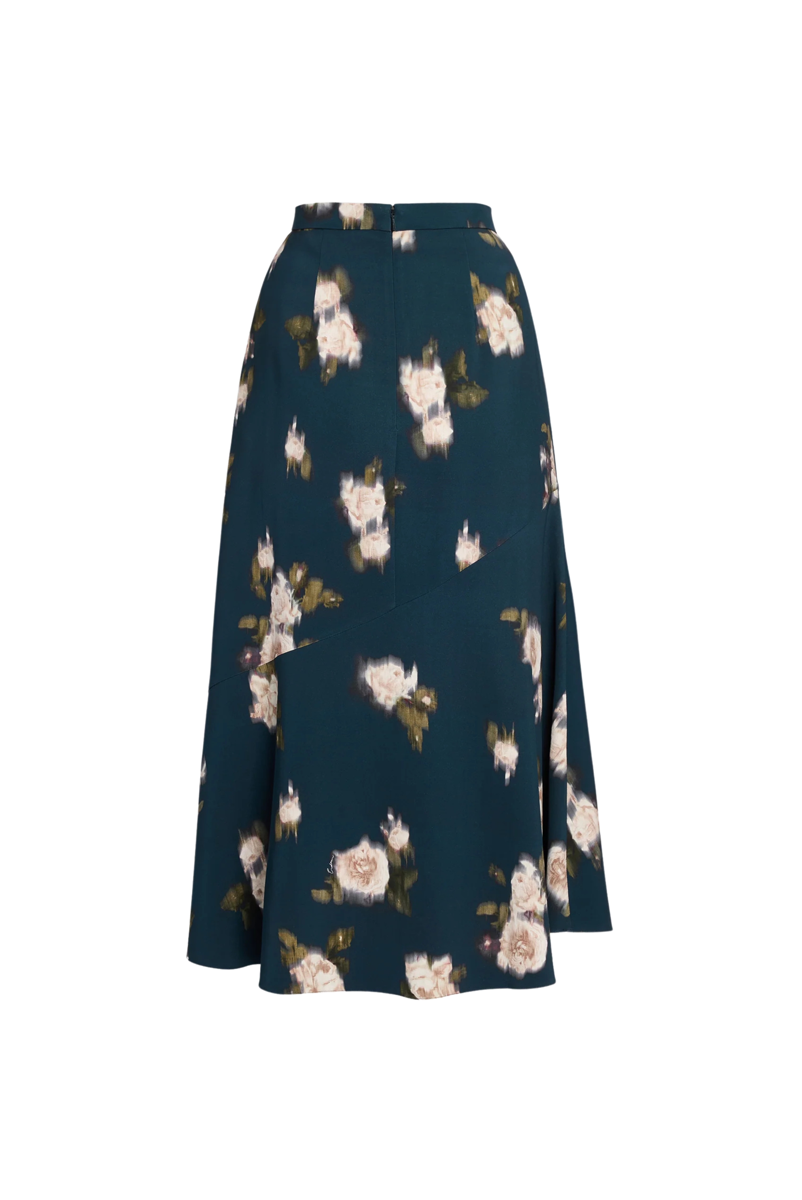 Floral Cady Midi Skirt
