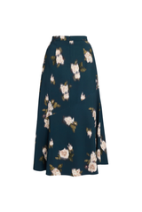 Floral Cady Midi Skirt