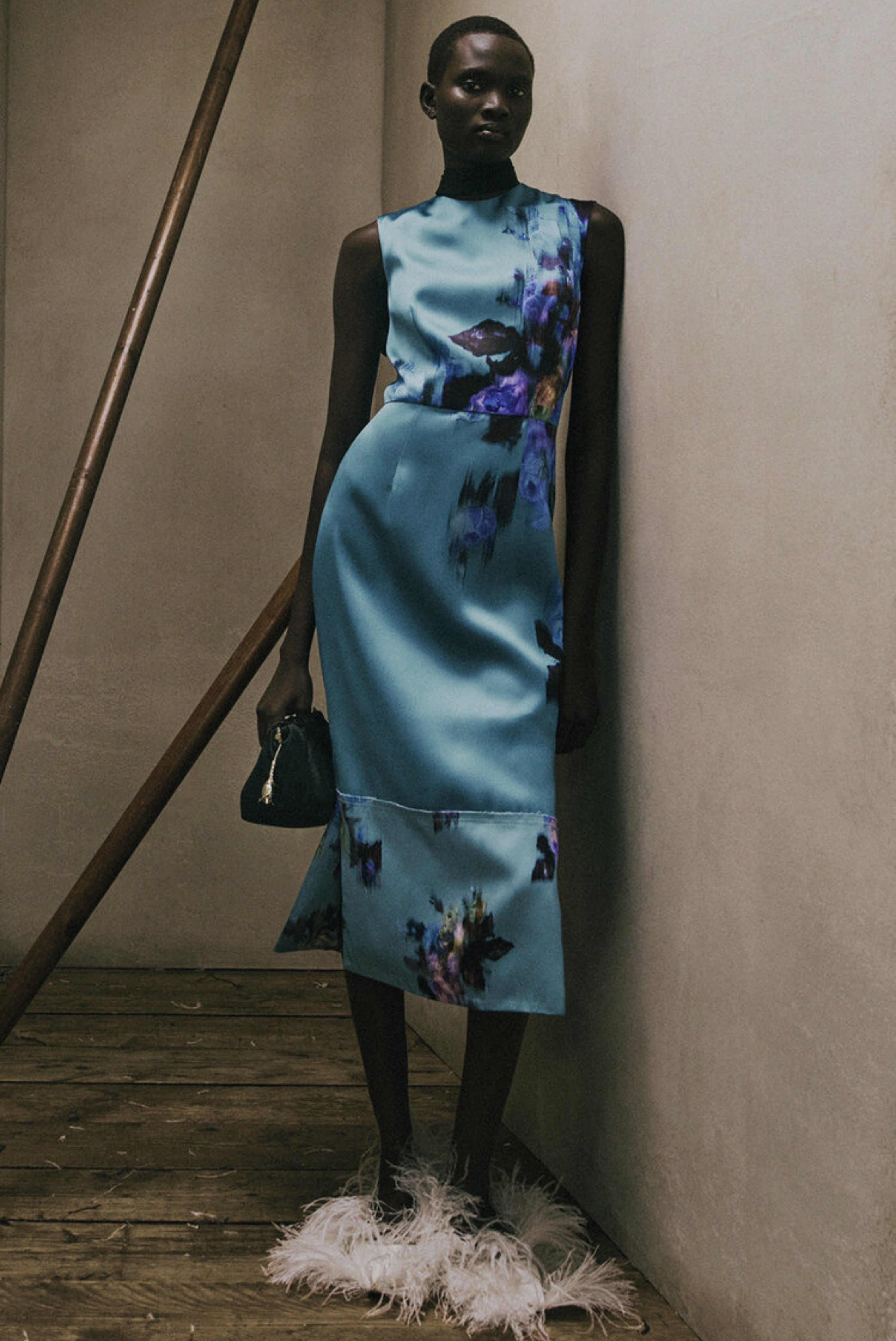 Floral Duchess Midi Dress
