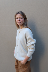 Cashmere Fox V Cardigan