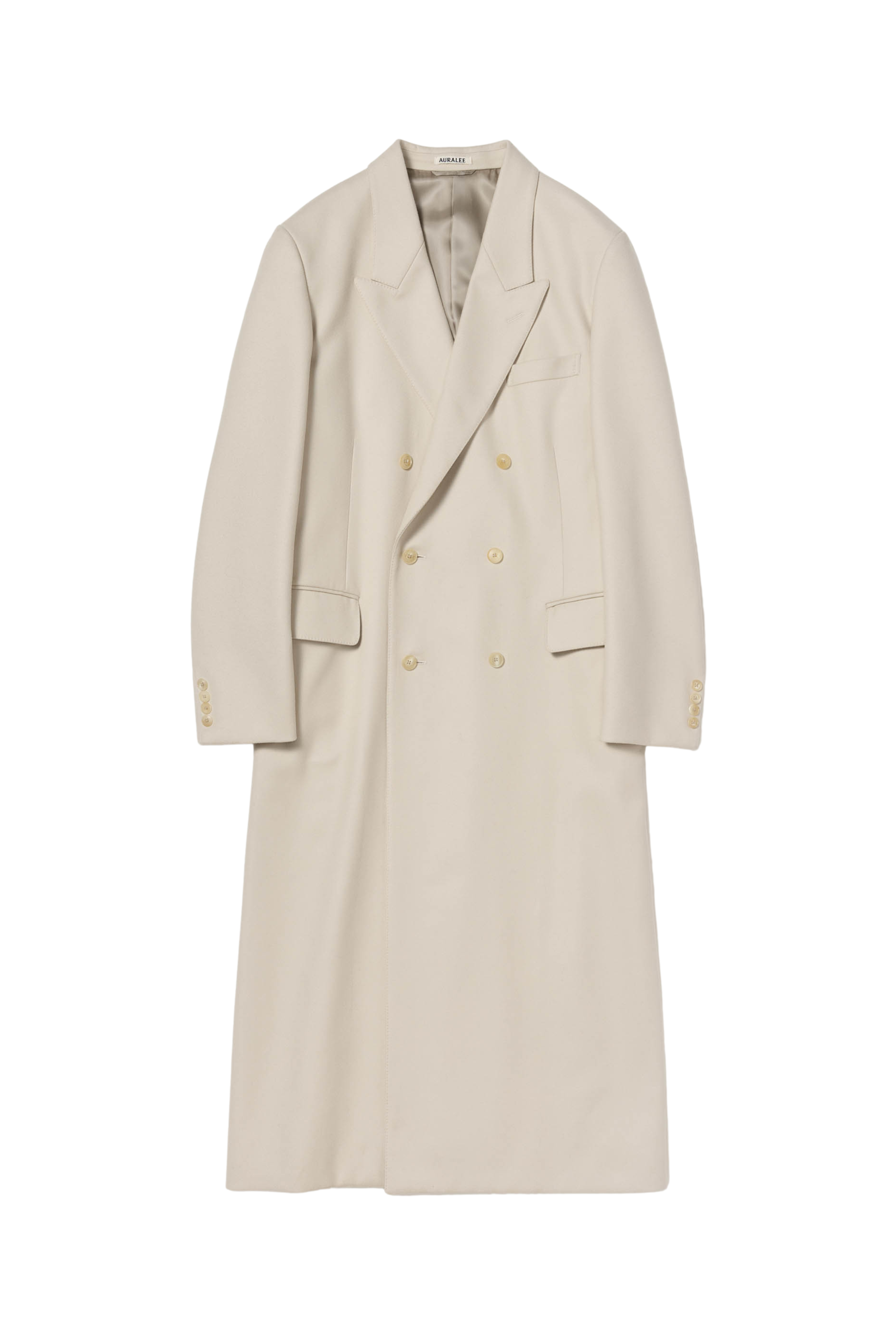 Auralee Light Melton Chesterfield Coat