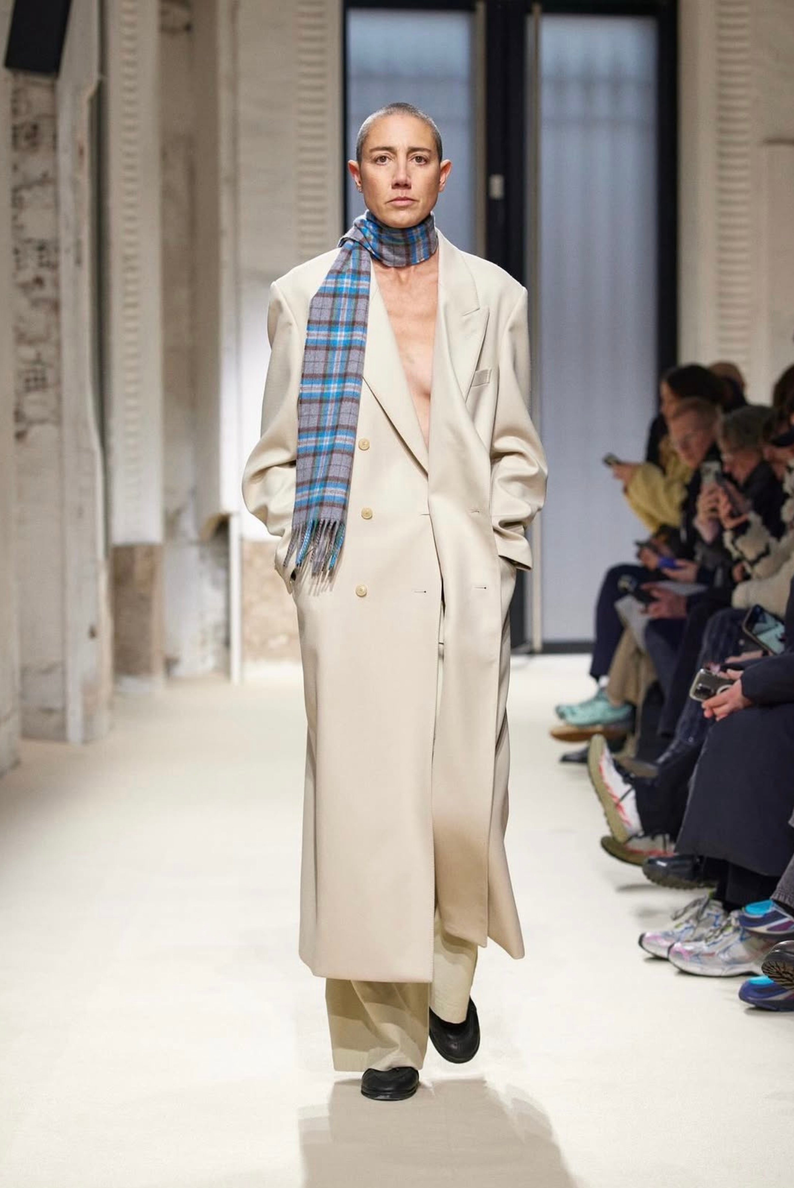 Auralee Light Melton Chesterfield Coat