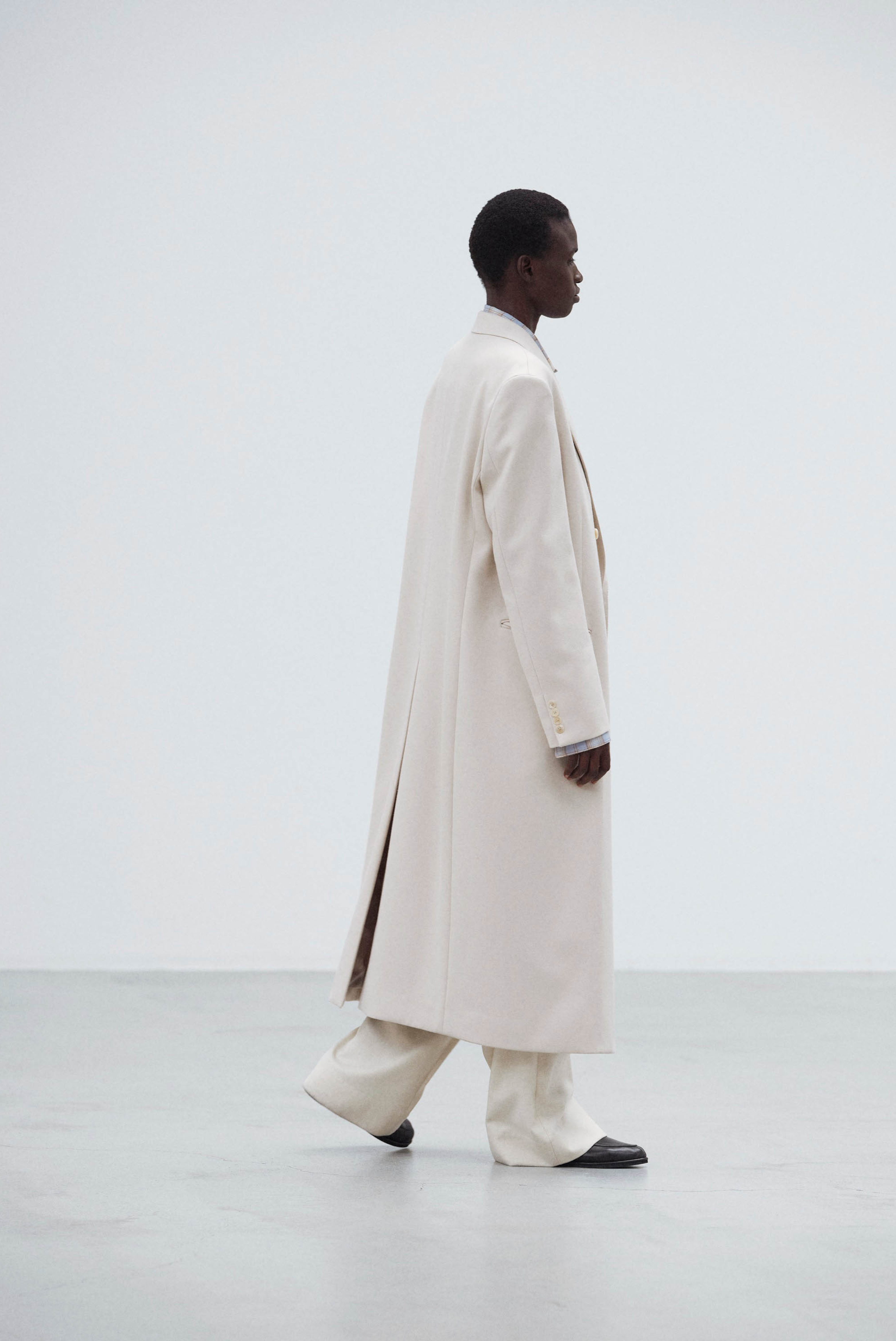 Auralee Light Melton Chesterfield Coat