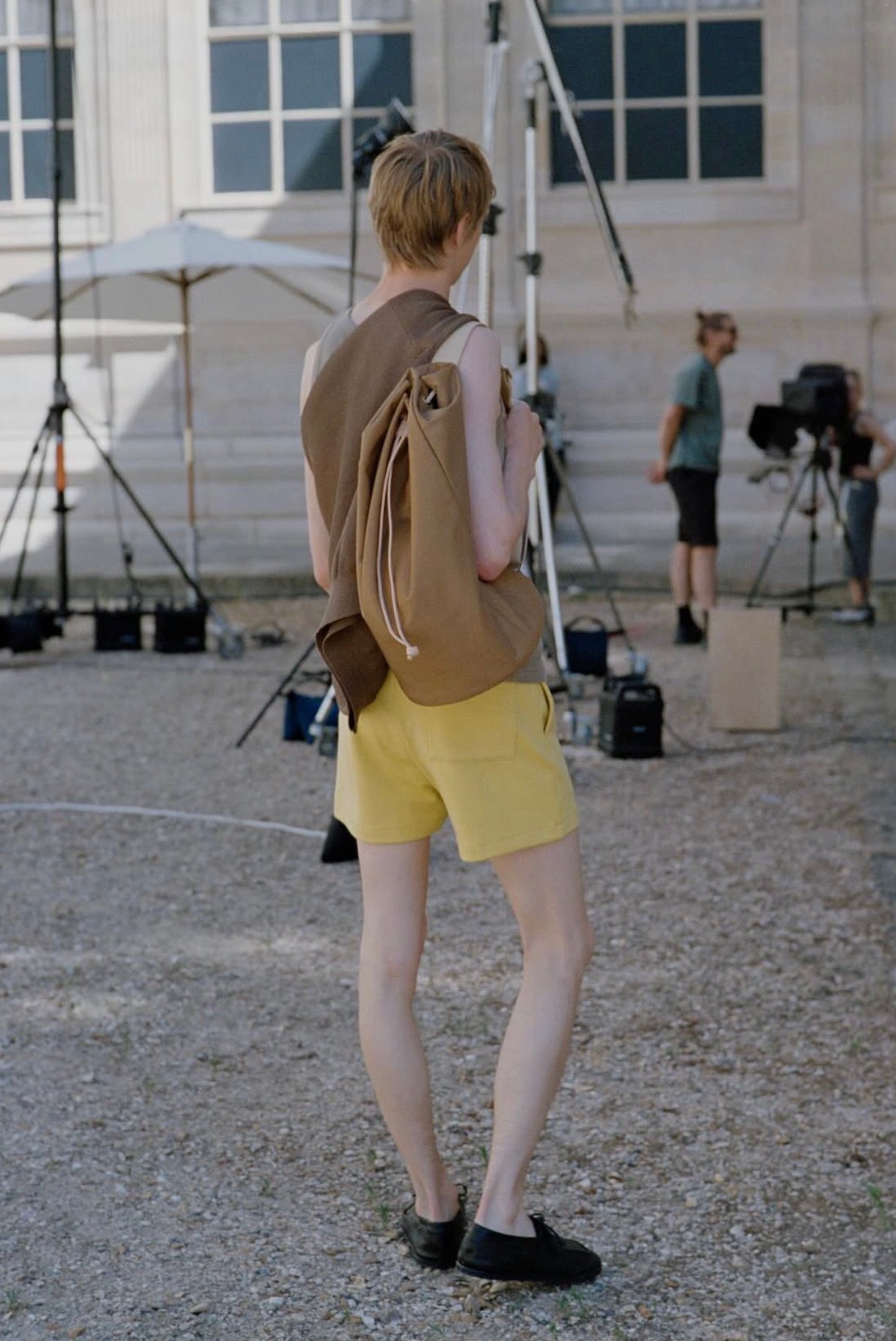 Auralee Cordura Nylon Shoulder Bag Camel