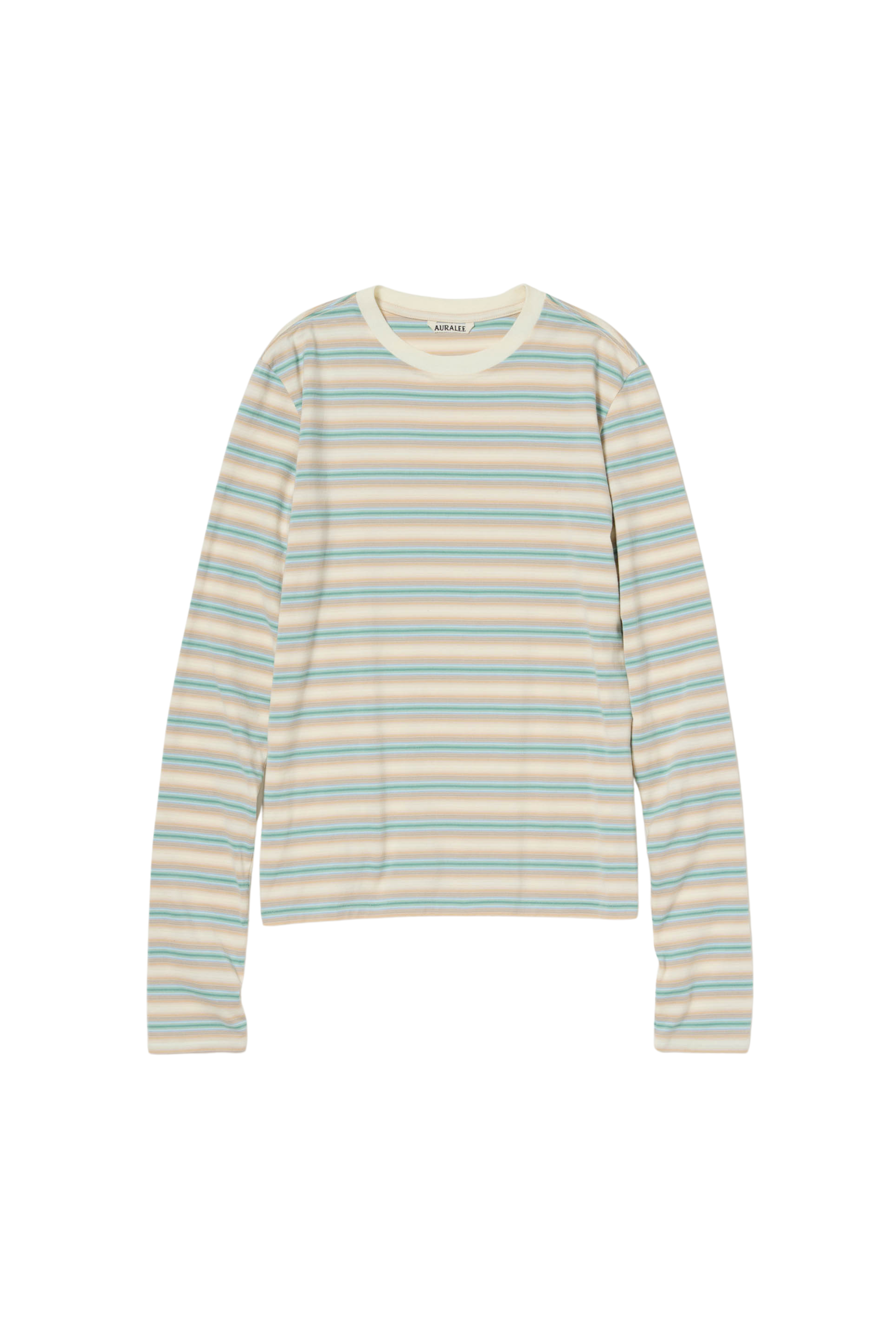 Auralee Gradient Stripe L/S Jersey Tee