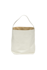 Auralee Leather Tote Bag White