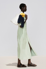 Auralee Leather Tote Bag White