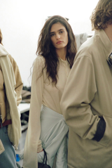 Auralee Sheer Cashmere Knit Cardigan Ivory