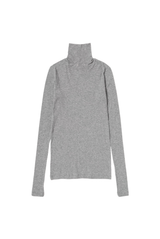Auralee Super High Gauge Sheer Rib Turtle Neck L/S Tee
