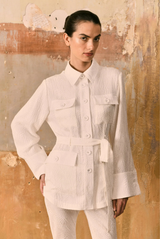 Augusta Safari Jacket Textured Ivory