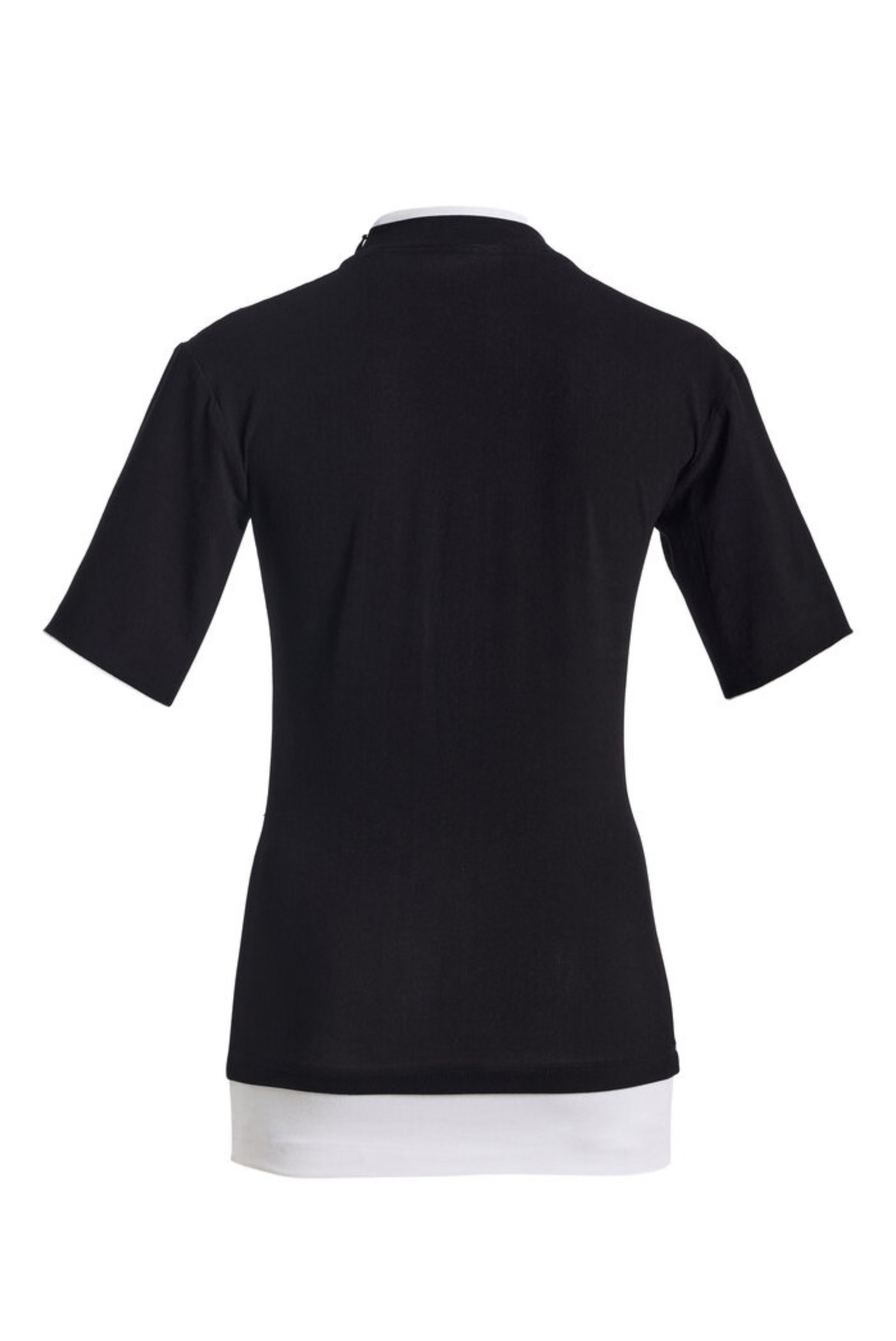 The Anica Double Layered Fitted Tee Black
