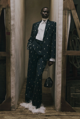 Pinstripe Tailoring Single Breasted Jacket
