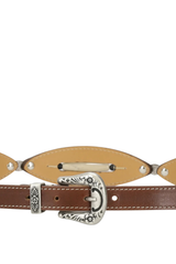 Tina Calfskin Oval Belt