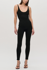 BRANDON MAXWELL The Maddie Knit Catsuit Black