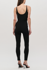 BRANDON MAXWELL The Maddie Knit Catsuit Black