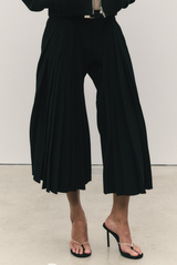 BRANDON MAXWELL The Roxanne Pleated Trouser Black