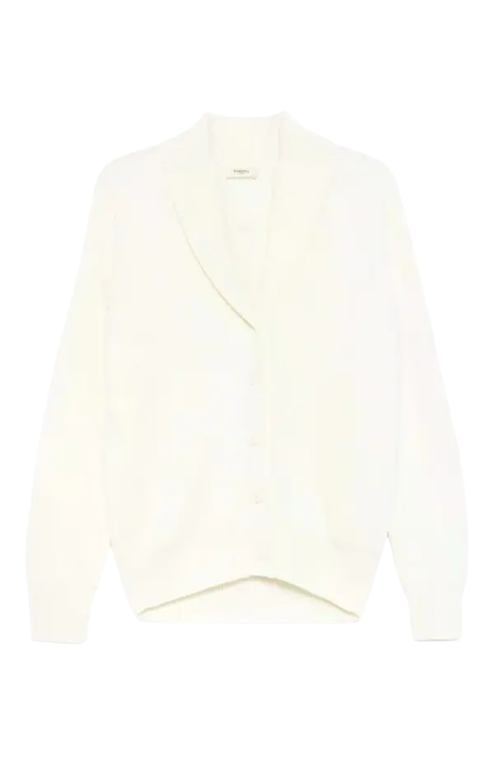 Barena Gio Cardigan Ivory Ribbed Shawl