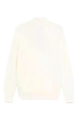 Barena Gio Cardigan Ivory Ribbed Shawl