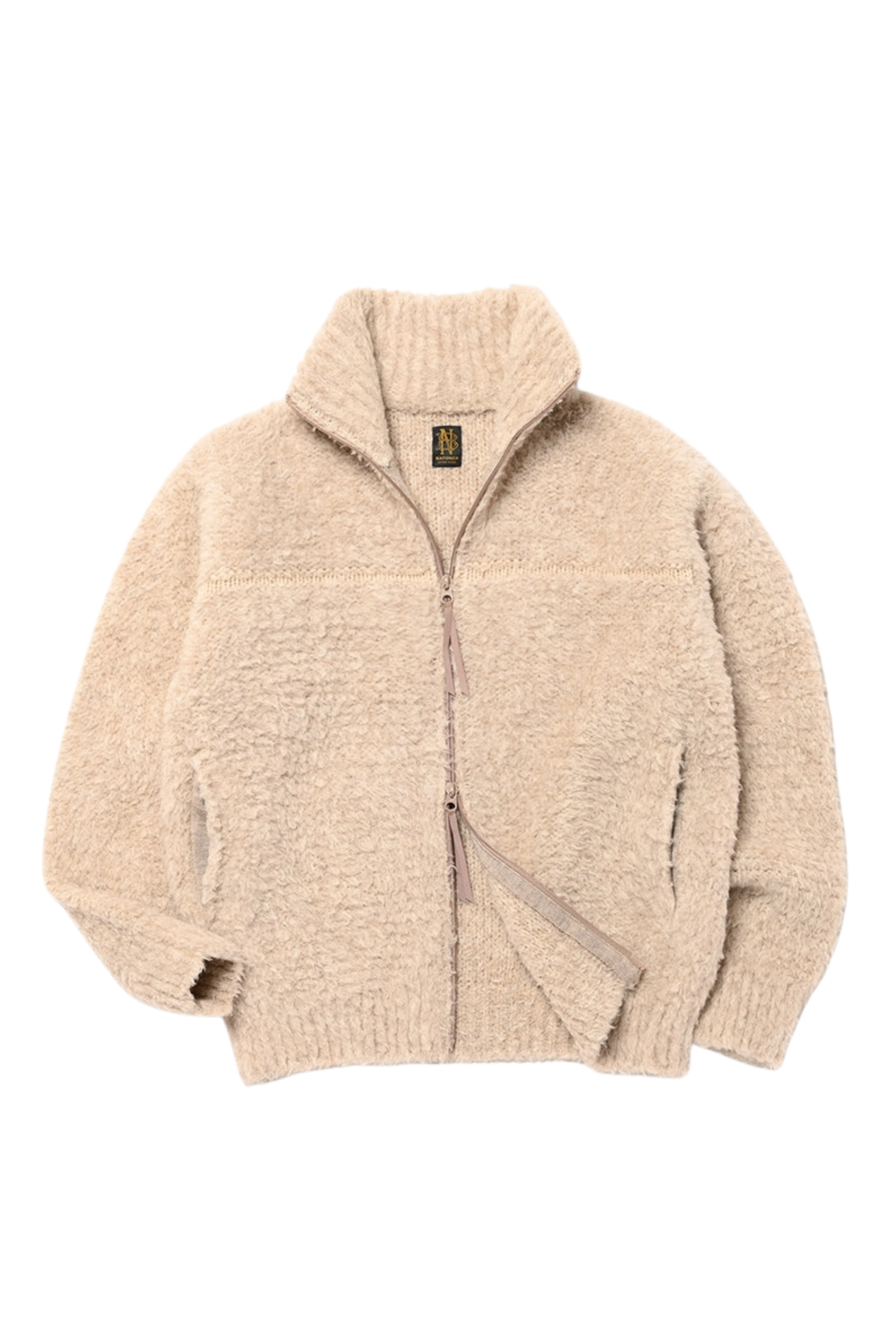 Batoner Shetland Boa Zip Up Beige 