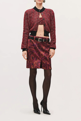 Brandon Maxwell The Lex Pencil Skirt Floral 