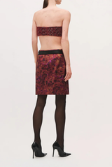 Brandon Maxwell The Lex Pencil Skirt Floral 