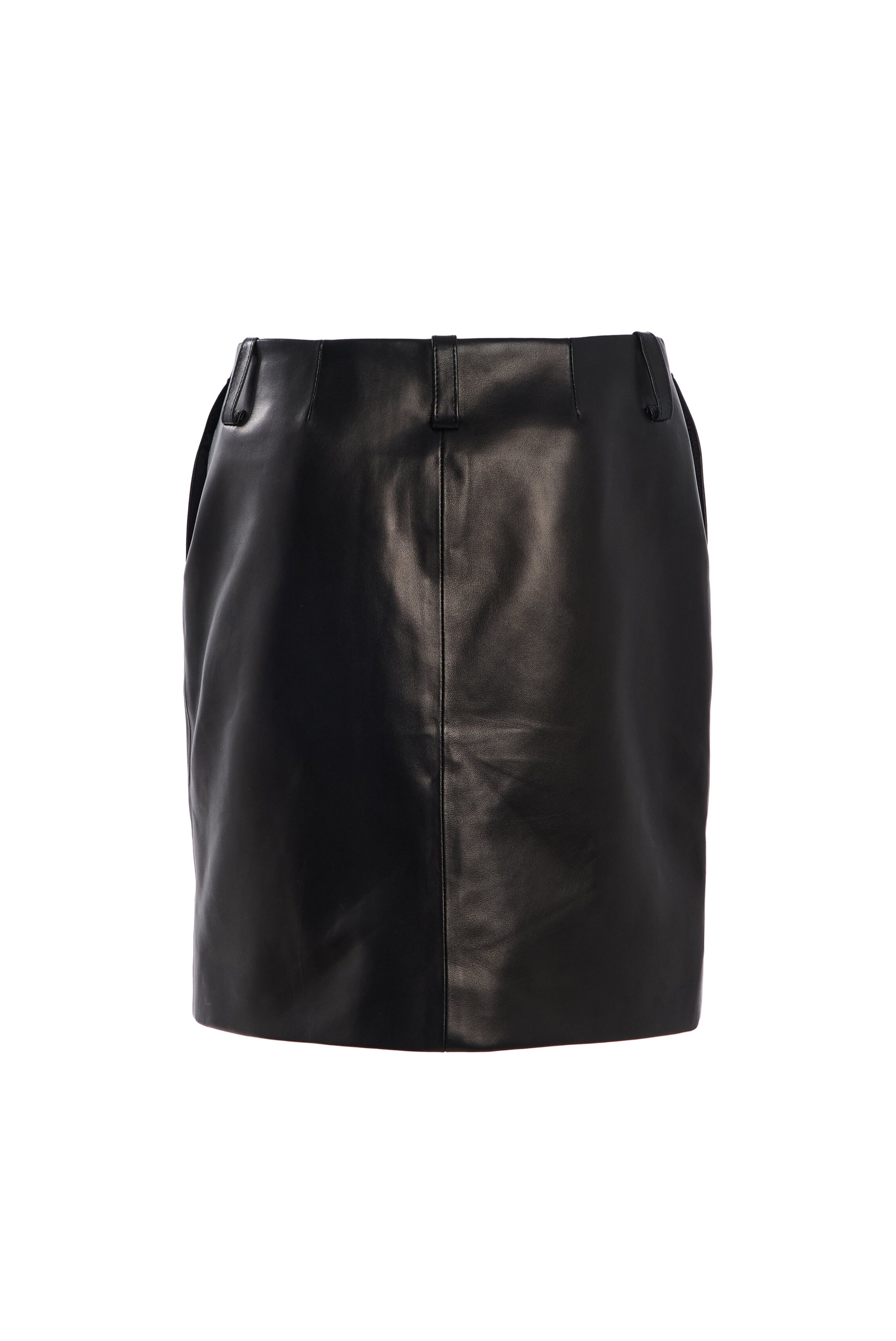 Brandon Maxwell The Lex Pencil Skirt W/ Belt Loops Black