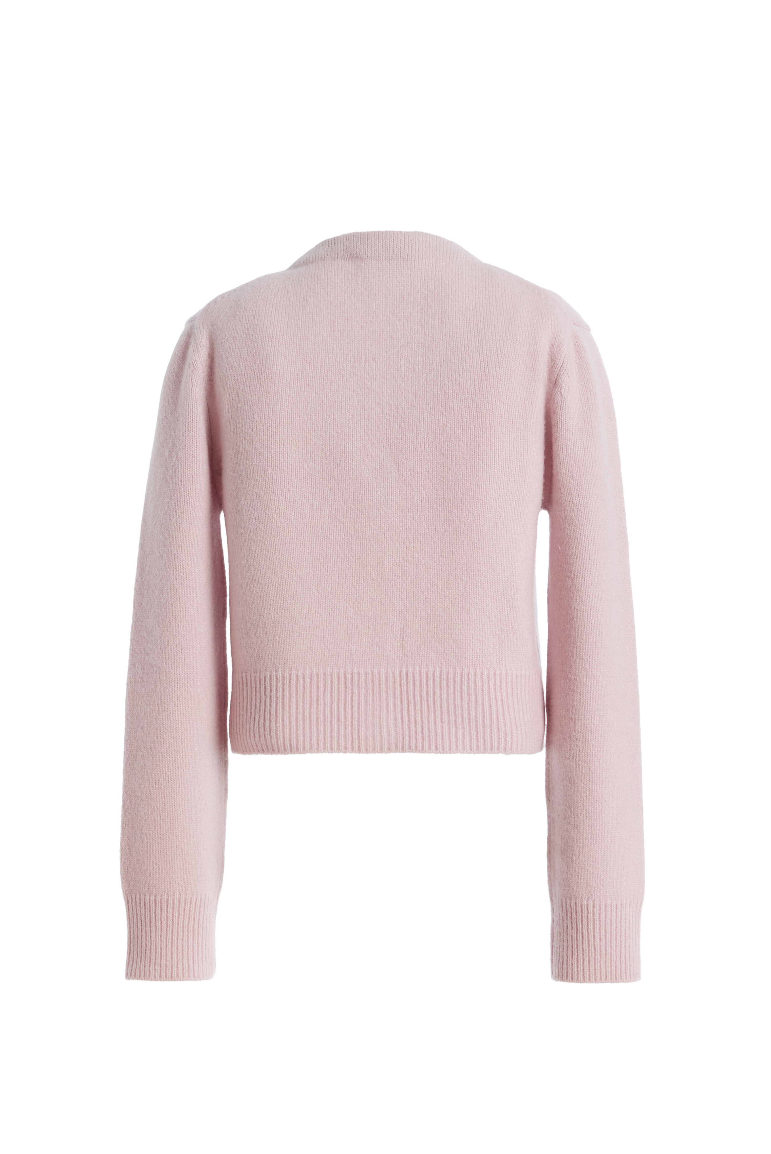 Brandon Maxwell The Sloane Silk Cashmere Cardigan Sweater Dusty Pink