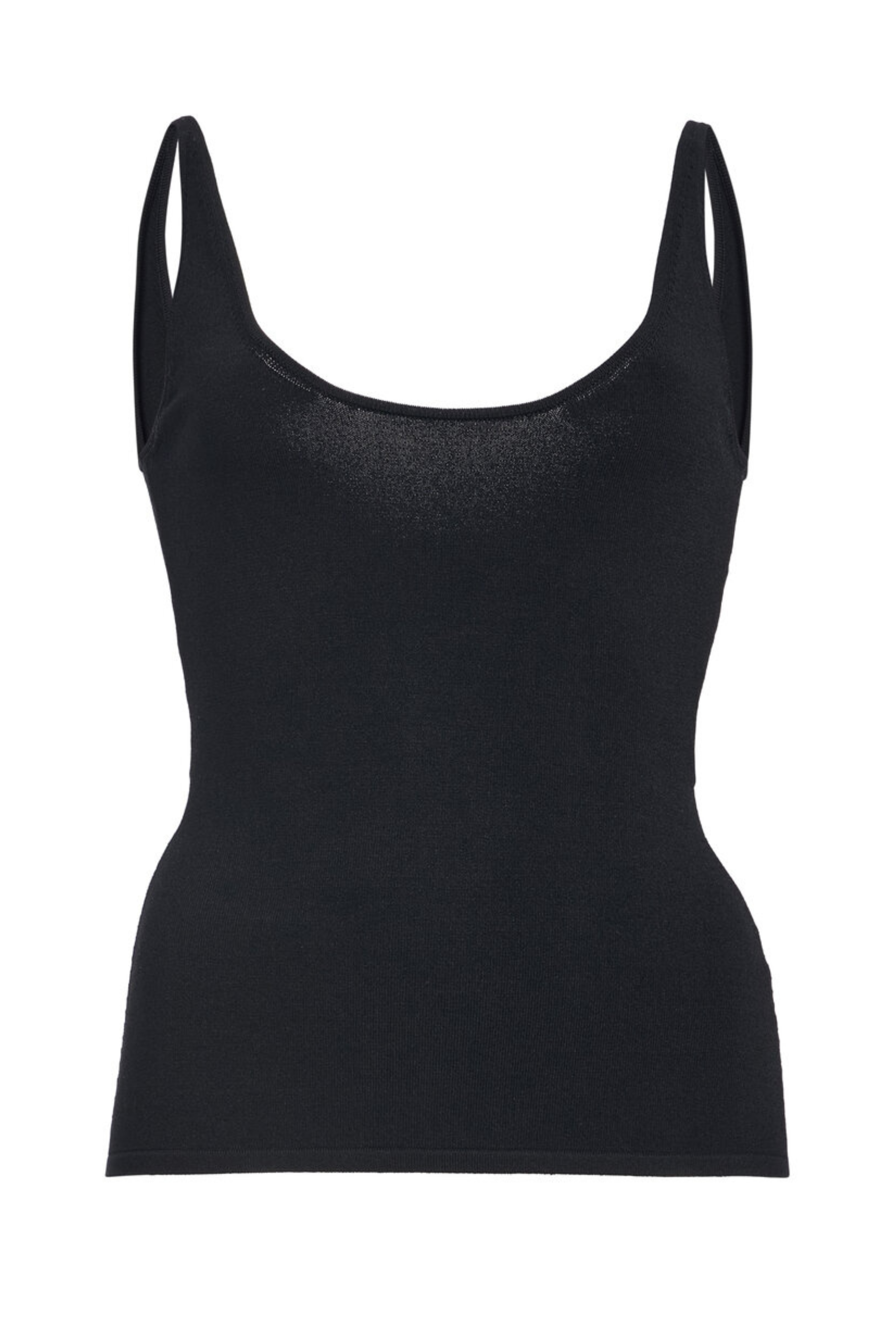 The Daniella Sculpted Knit Tank Top Black
