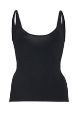 The Daniella Sculpted Knit Tank Top Black