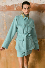 Augusta Safari Jacket Soft Teal