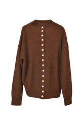 Marl Knit Cashmere Cardigan